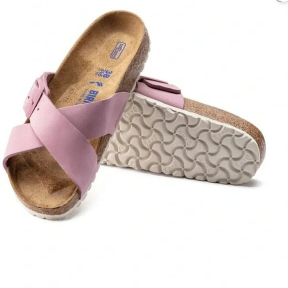 BIRKENSTOCK SIENA SOFT FOOTBED SLIDE SANDAL (WOMEN) - ORCHID NWT size 38